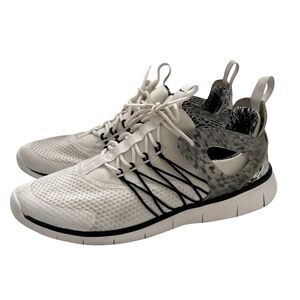 Nike Free Viritous Running Shoes, White and Black, 7.5